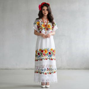 blusa de manta con mangas de medallón floral (copia)